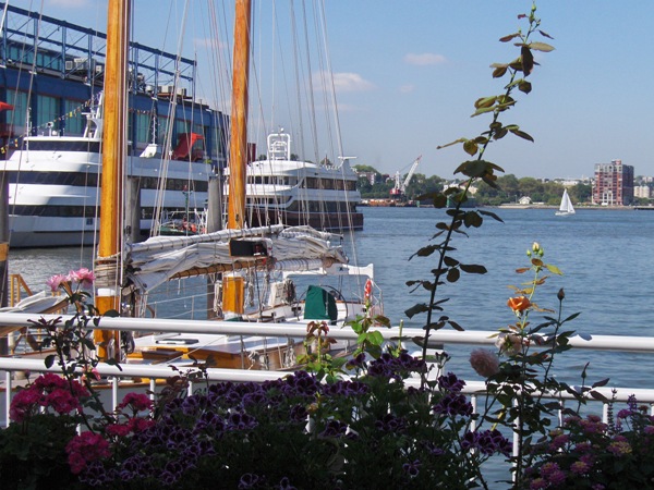 Boats at Chelsea Piers